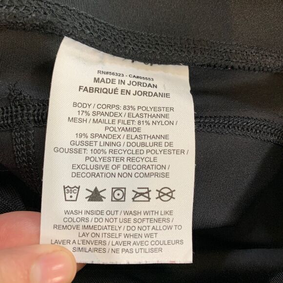 Nike Tights Women S Small Black Fast Dri Fit Low Rise Running Mesh Panels Fitted - Picture 10 of 14